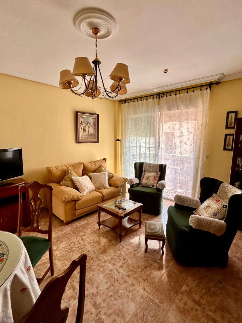 Sala de estar de Piso en venta en Aldea del Cano con Calefacción, Terraza y Amueblado