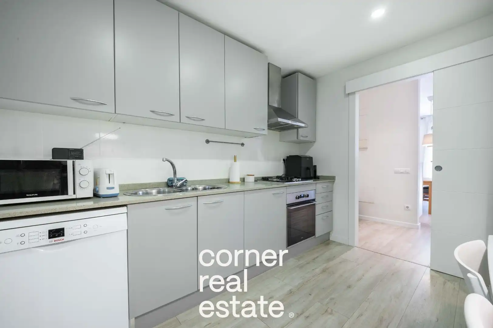 Kitchen of Ground floor for sale in Sant Cugat del Vallès  with Heating, Parquet flooring and Terrace