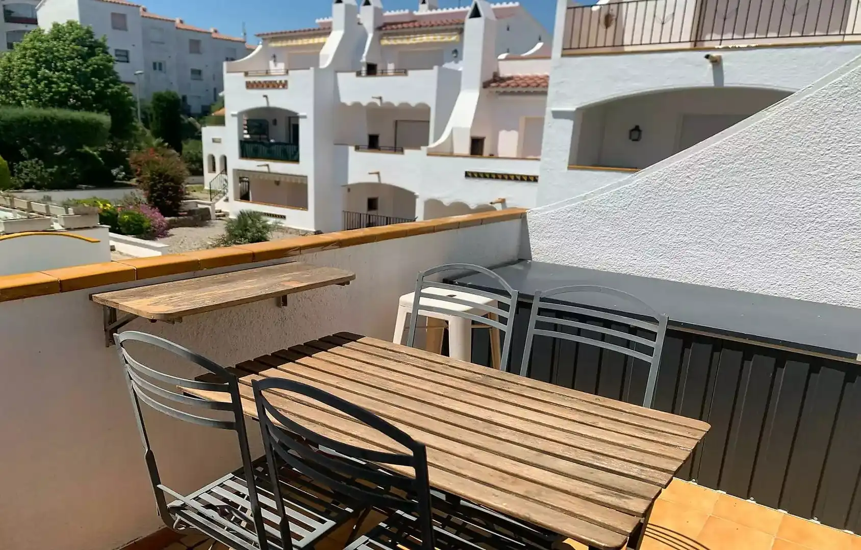 Terrace of Flat for sale in Roses  with Air Conditioner, Heating and Terrace