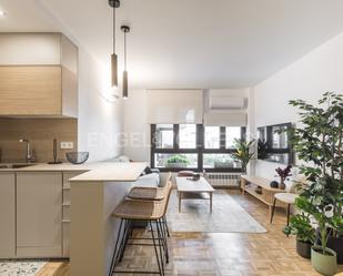 Living room of Apartment to rent in  Madrid Capital  with Air Conditioner, Heating and Private garden