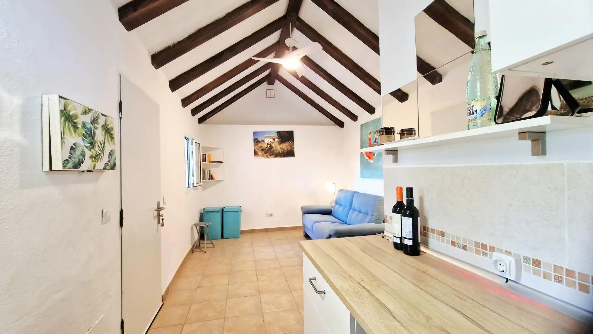 Cuina de Finca rústica en venda en Mijas amb Jardí privat i Alarma
