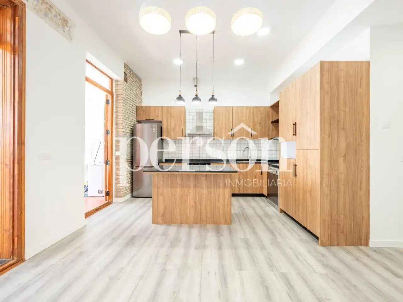 Cocina de Piso de alquiler en Valencia con Aire acondicionado, Calefacción y Amueblado