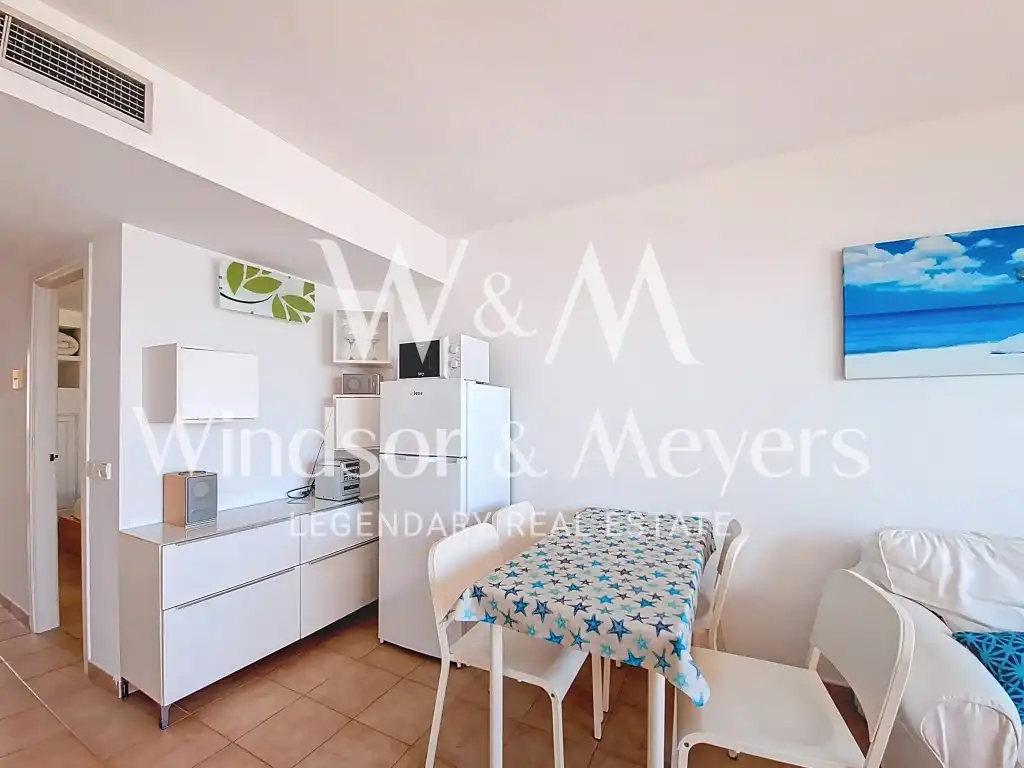 Kitchen of Flat for sale in Santa Eulària des Riu  with Air Conditioner, Furnished and Microwave