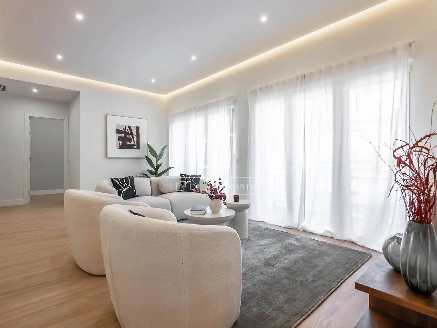Sala d'estar de Pis en venda en Madrid amb Aire condicionat i Calefacció