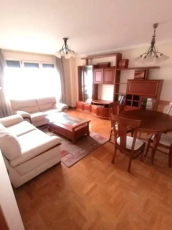 Sala d'estar de Pis en venda en Gijón  amb Calefacció, Parquet i Terrassa