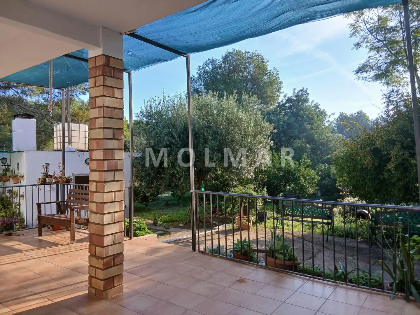 Terraza de Finca rústica en venta en Carlet con Jardín privado y Piscina