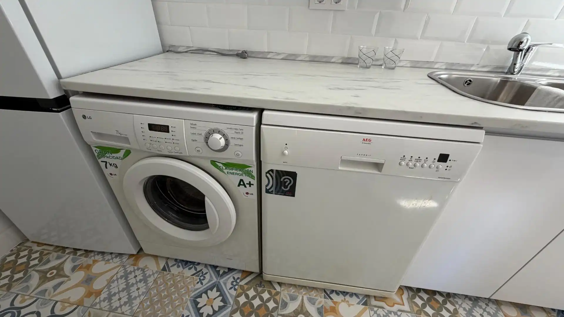Cuina de Pis de lloguer en Madrid amb Aire condicionat, Calefacció i Parquet