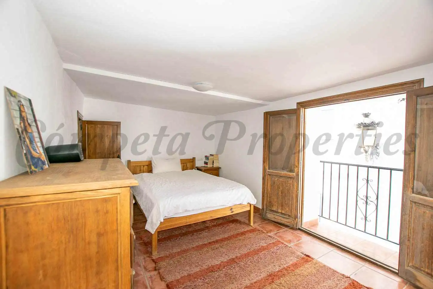 Schlafzimmer von Einfamilien-Reihenhaus zum Verkauf in Cómpeta mit Terrasse und Möbliert