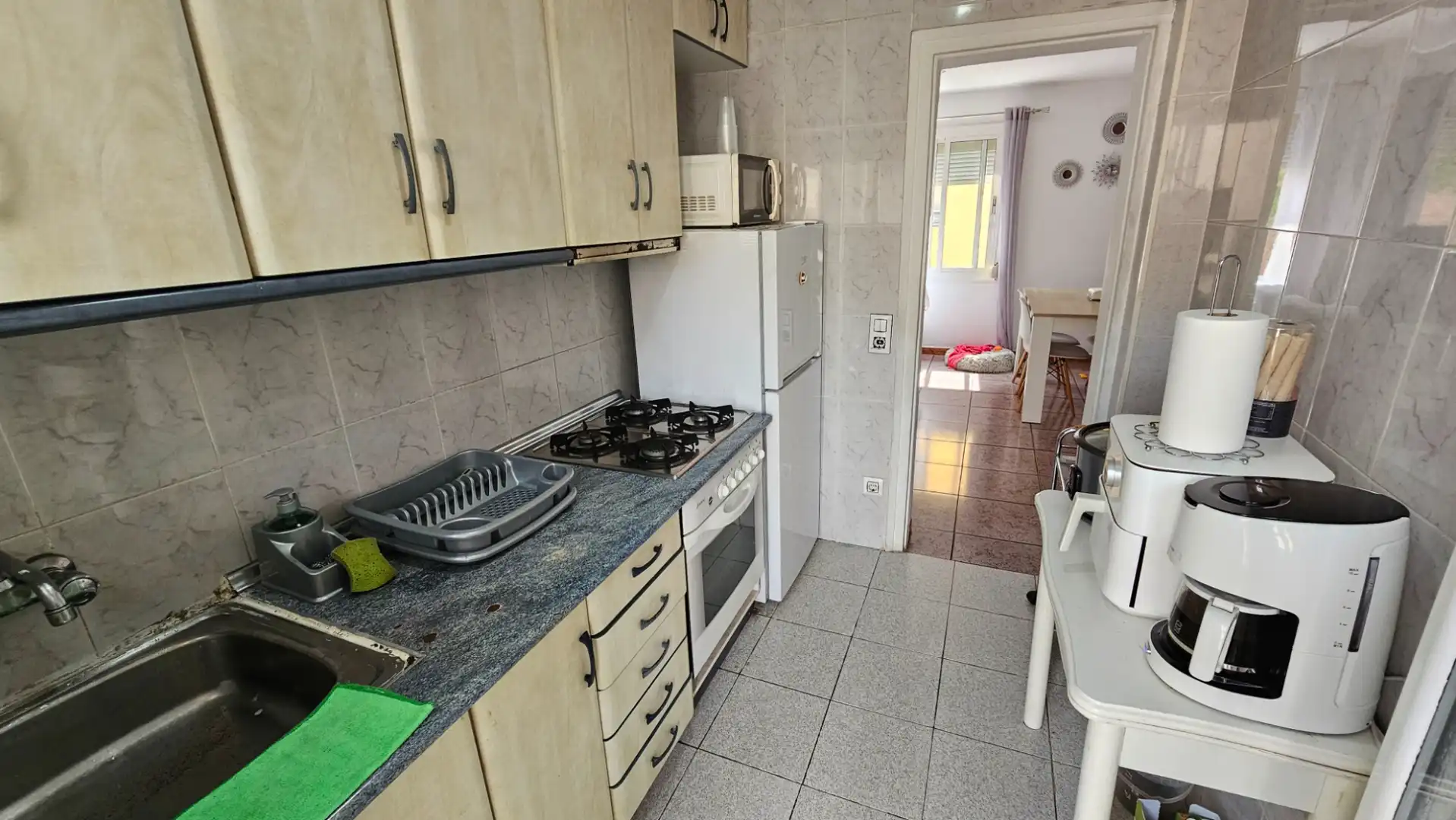 Kitchen of Flat for sale in Sabadell  with Heating and Furnished