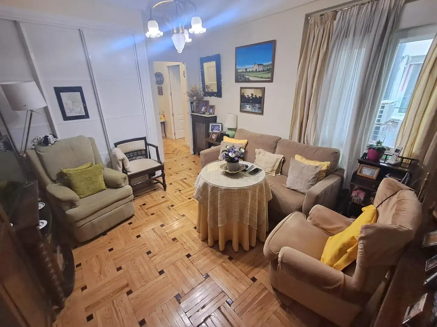 Sala de estar de Piso en venta en Madrid con Aire acondicionado, Terraza y Trastero