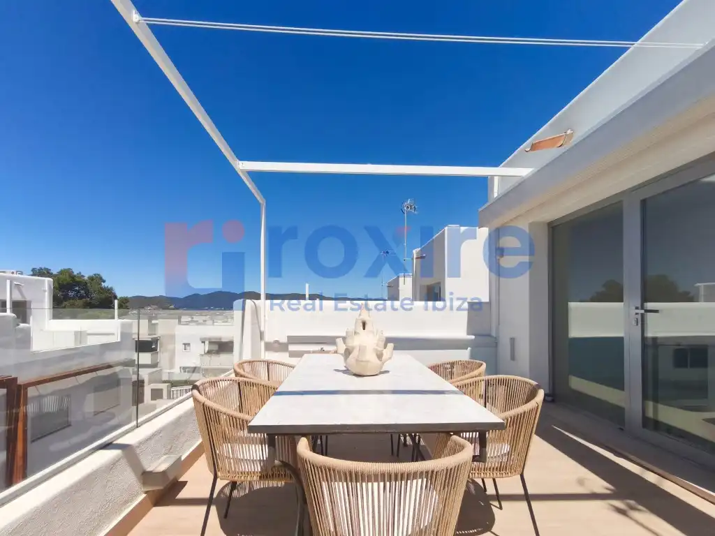 Terraza de Casa adosada de alquiler en Sant Antoni de Portmany con Aire acondicionado, Calefacción y Jardín privado