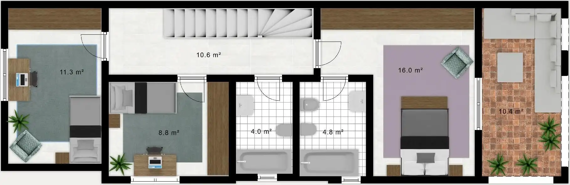 Detached homes for sale in Mairena del Aljarafe  with Air Conditioner, Private garden and Terrace