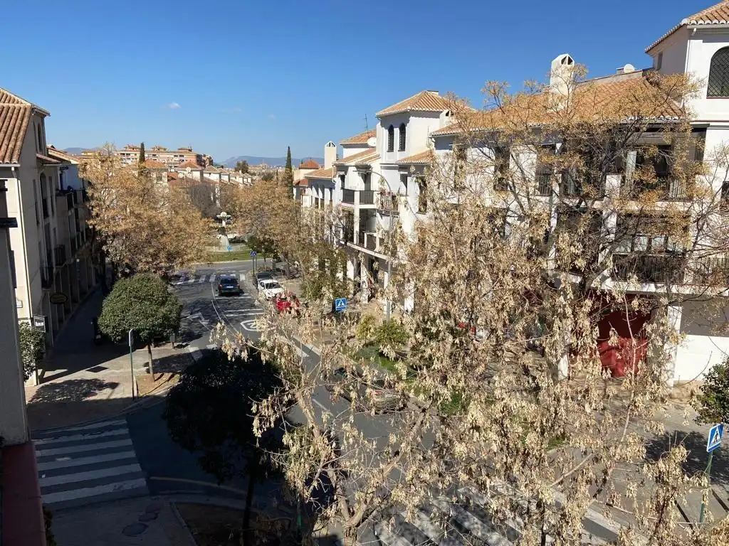 Exterior view of Flat for rent in Granada  with Heating, Private garden and Community pool