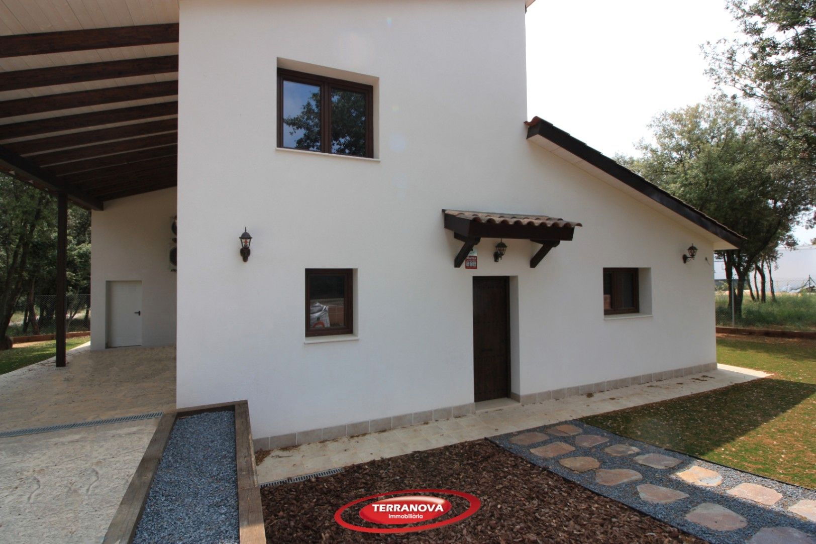 Exterior view of House or chalet for sale in L'Ametlla del Vallès  with Air Conditioner, Heating and Private garden