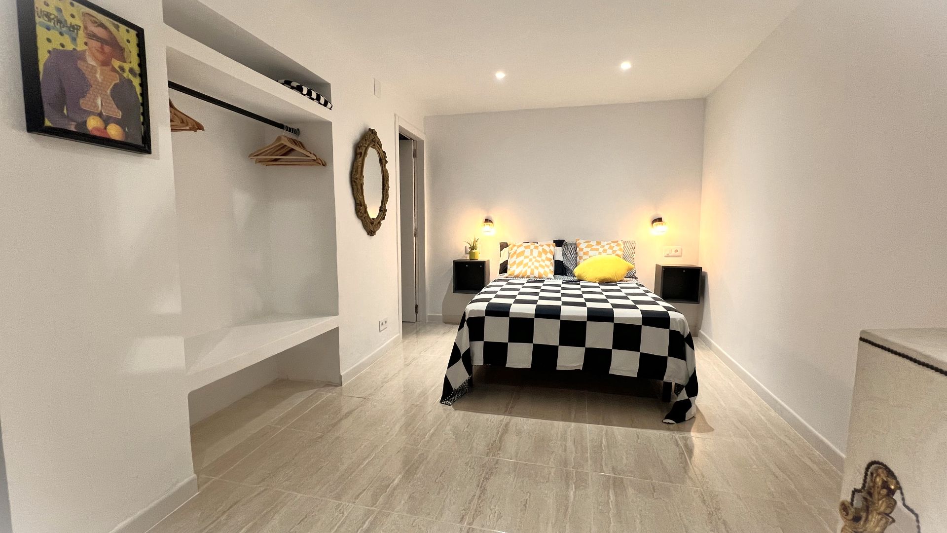 Dormitori de Apartament de lloguer en Alicante / Alacant amb Aire condicionat, Calefacció i Moblat