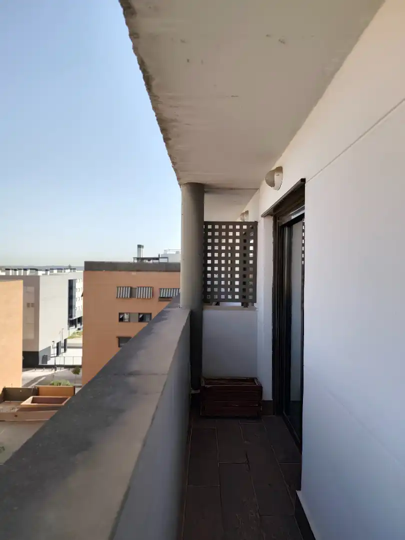 Balcony of Attic for rent in Leganés  with Air Conditioner, Heating and Private garden