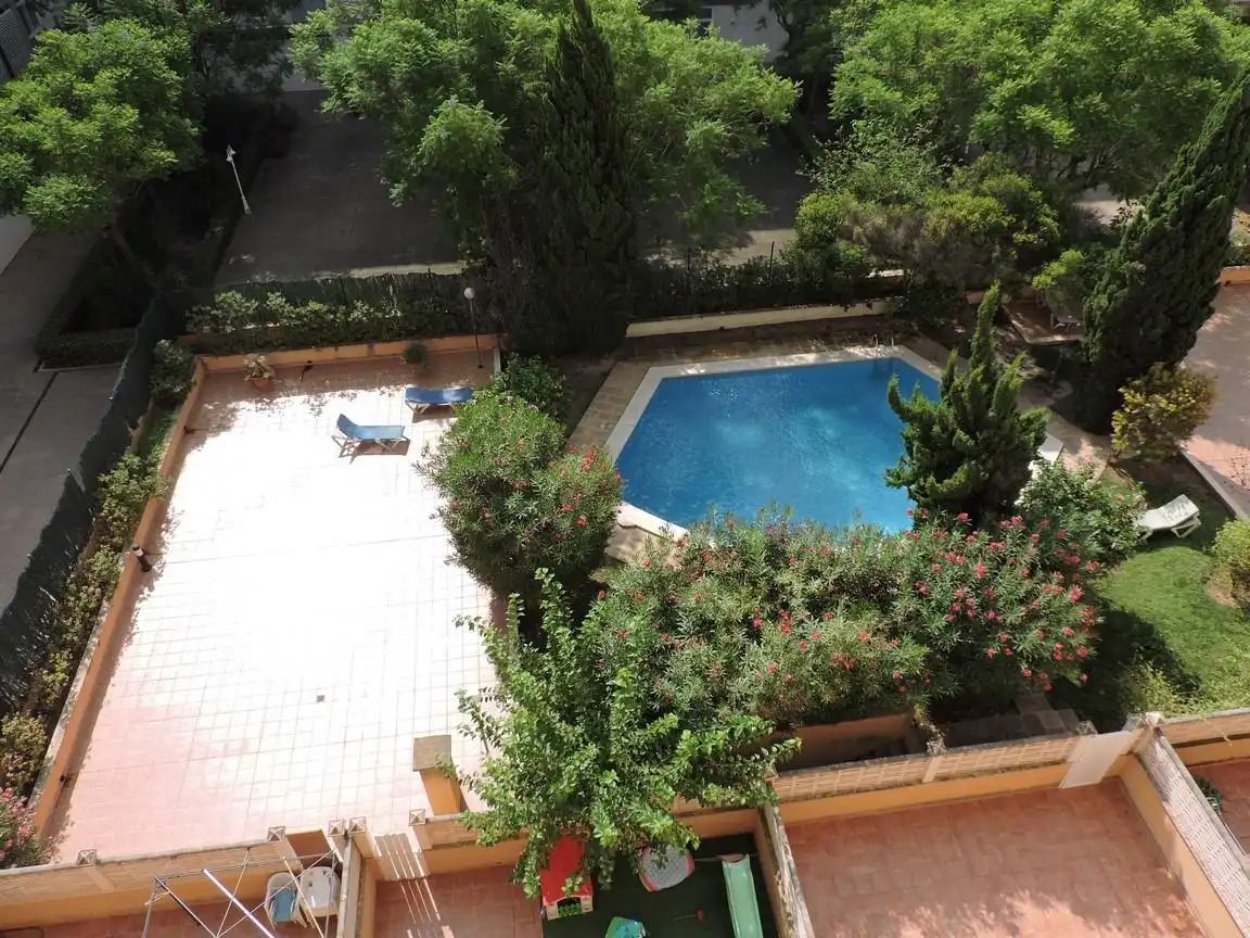 Piscina de Ático de alquiler en  Palma de Mallorca con Aire acondicionado, Parquet y Terraza