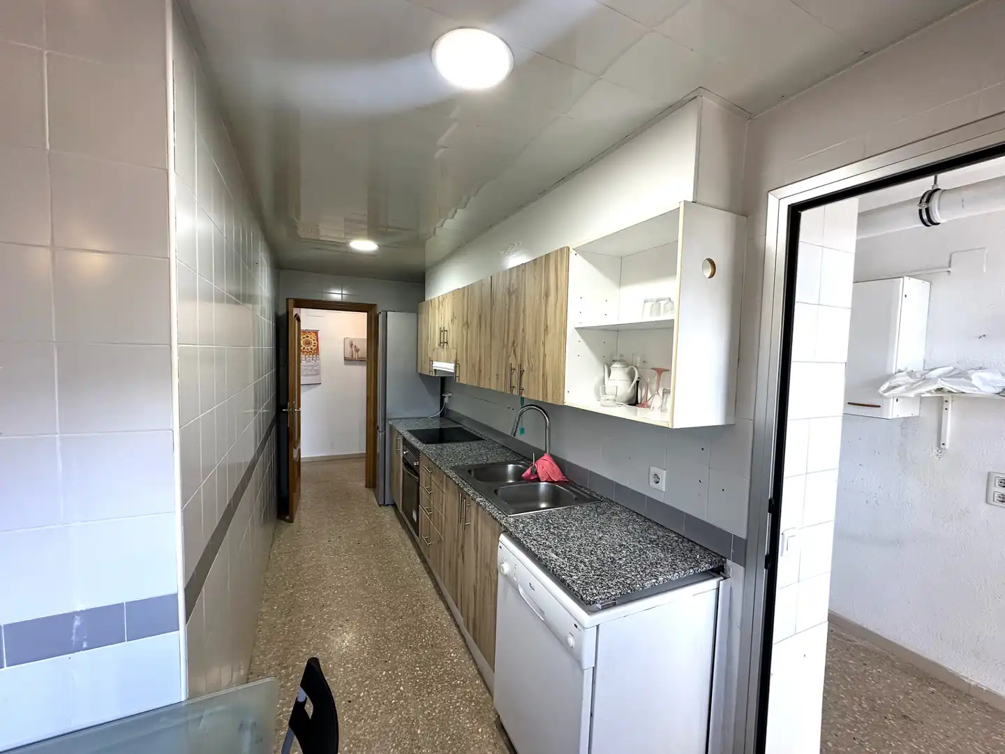 Kitchen of Flat for sale in Badalona  with Air Conditioner, Heating and Parquet flooring