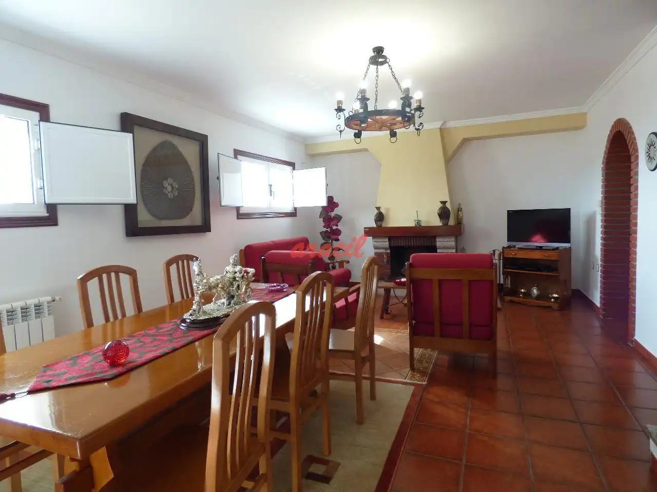 Menjador de Casa o xalet en venda en Ourense Capital  amb Calefacció, Jardí privat i Terrassa