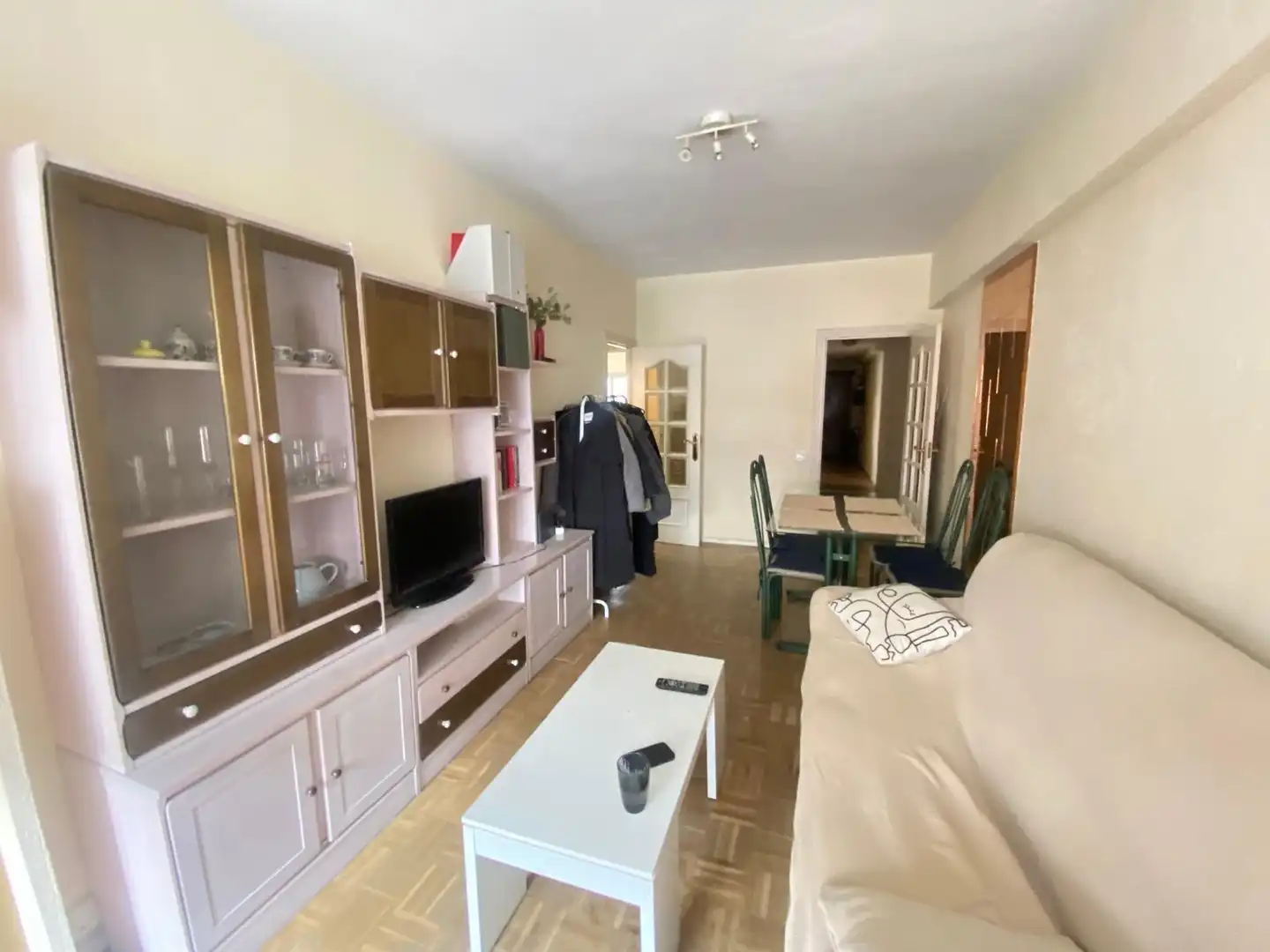 Living room of Flat for rent in Madrid  with Air Conditioner, Heating and Private garden