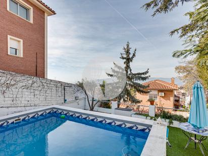 Exterior view of House or chalet for sale in Esplugues de Llobregat  with Air Conditioner, Terrace and Swimming Pool