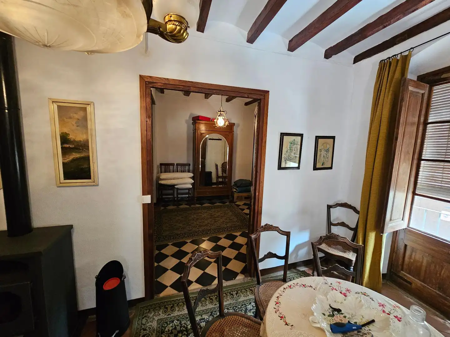 Esszimmer von Einfamilien-Reihenhaus zum Verkauf in Poboleda mit Terrasse, Abstellraum und Balkon