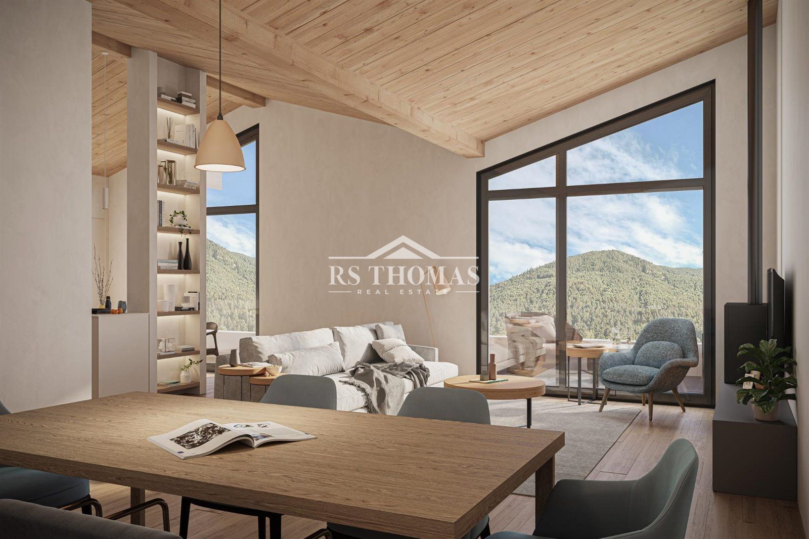 Sala de estar de Piso en venta en Encamp con Calefacción, Terraza y Trastero