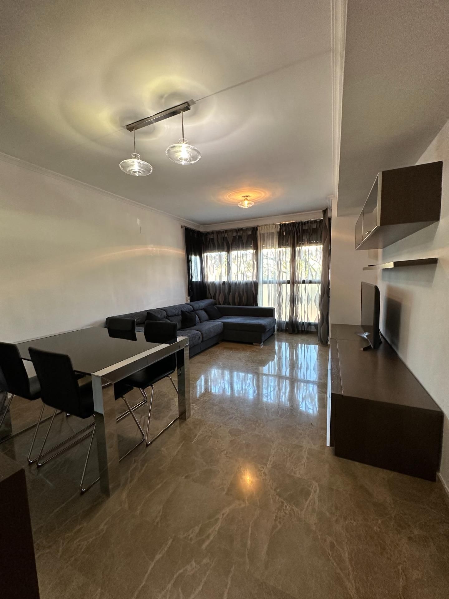 Living room of Flat to rent in  Valencia Capital  with Air Conditioner, Heating and Terrace