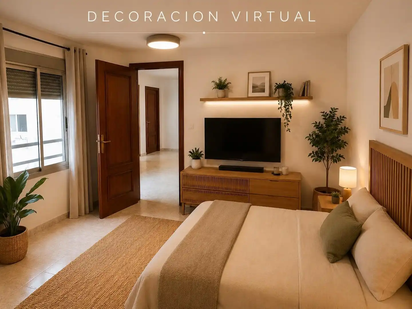 Bedroom of Flat for sale in Valencia  with Air Conditioner