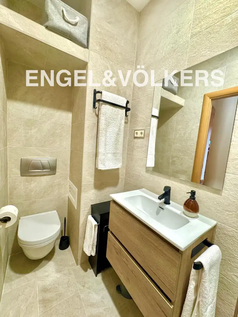 Badezimmer von Wohnung zur Miete in Madrid mit Klimaanlage, Heizung und Parkett