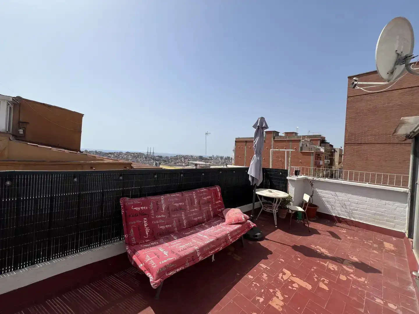 Terrace of Attic for rent in Badalona  with Storage room and Furnished