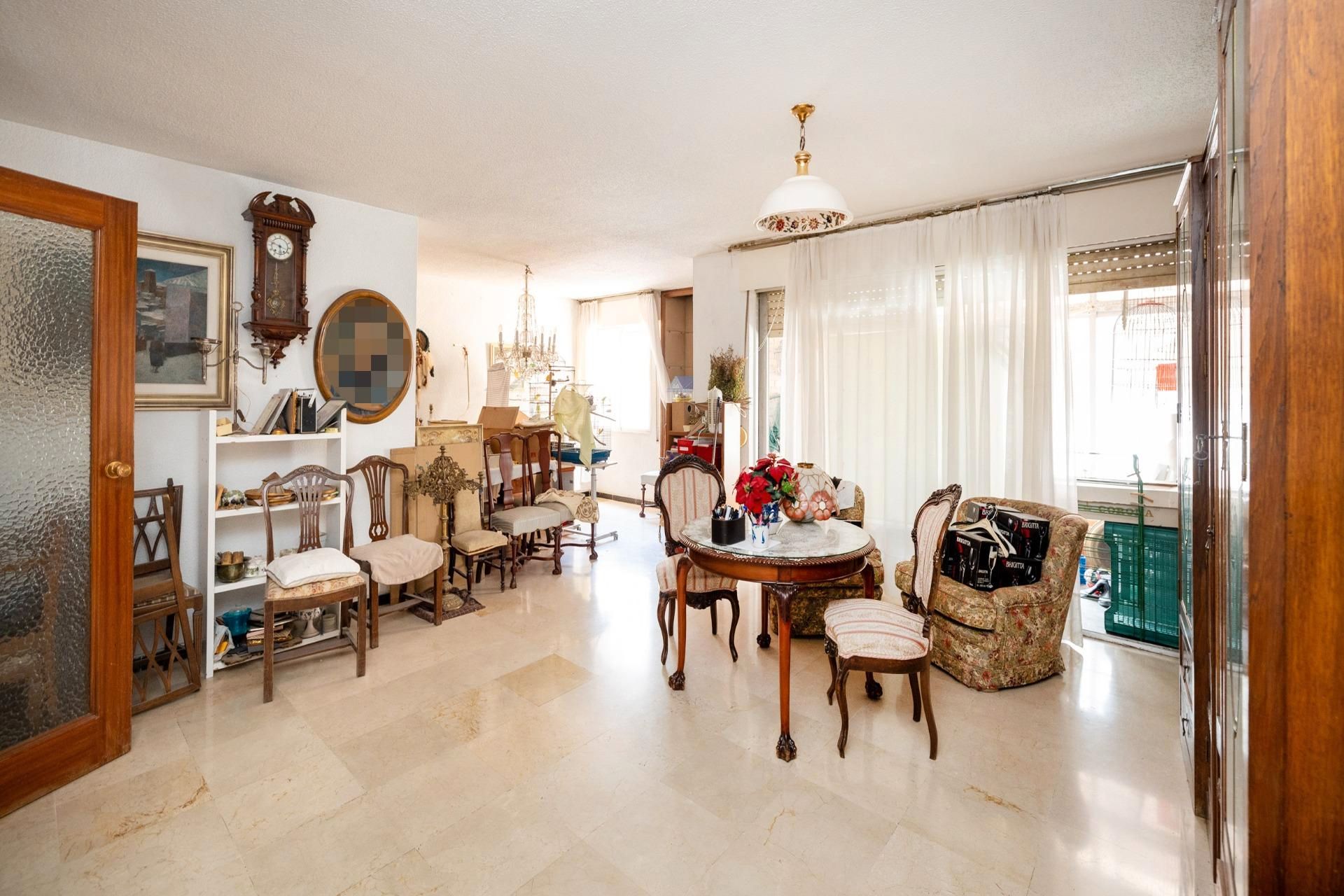 Living room of Flat for sale in  Granada Capital  with Air Conditioner, Heating and Private garden