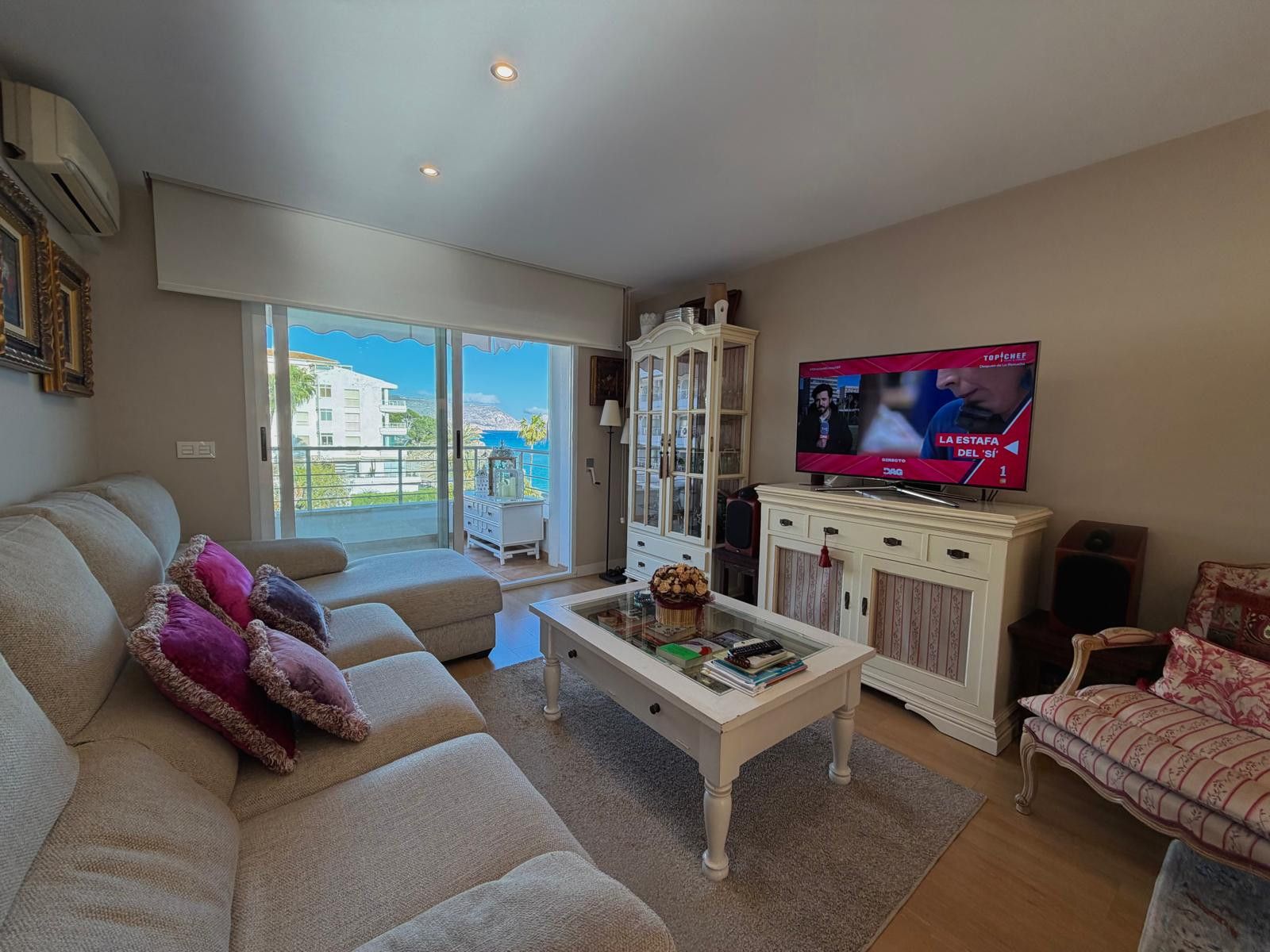 Sala d'estar de Apartament en venda en Altea amb Aire condicionat, Parquet i Traster