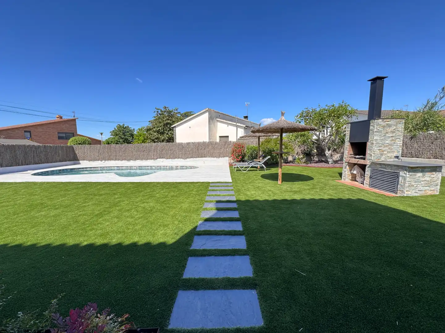 Swimming pool of Houses for sale in Sant Antoni de Vilamajor  with Air Conditioner, Heating and Private garden