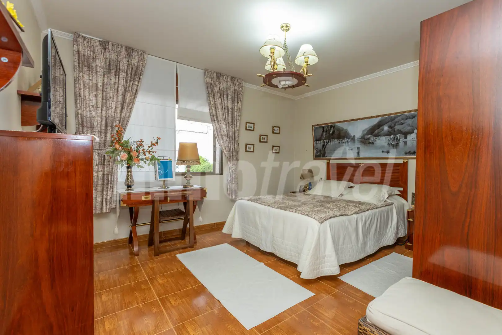 Schlafzimmer von Wohnung zum Verkauf in Sanxenxo mit Privatgarten, Terrasse und Möbliert