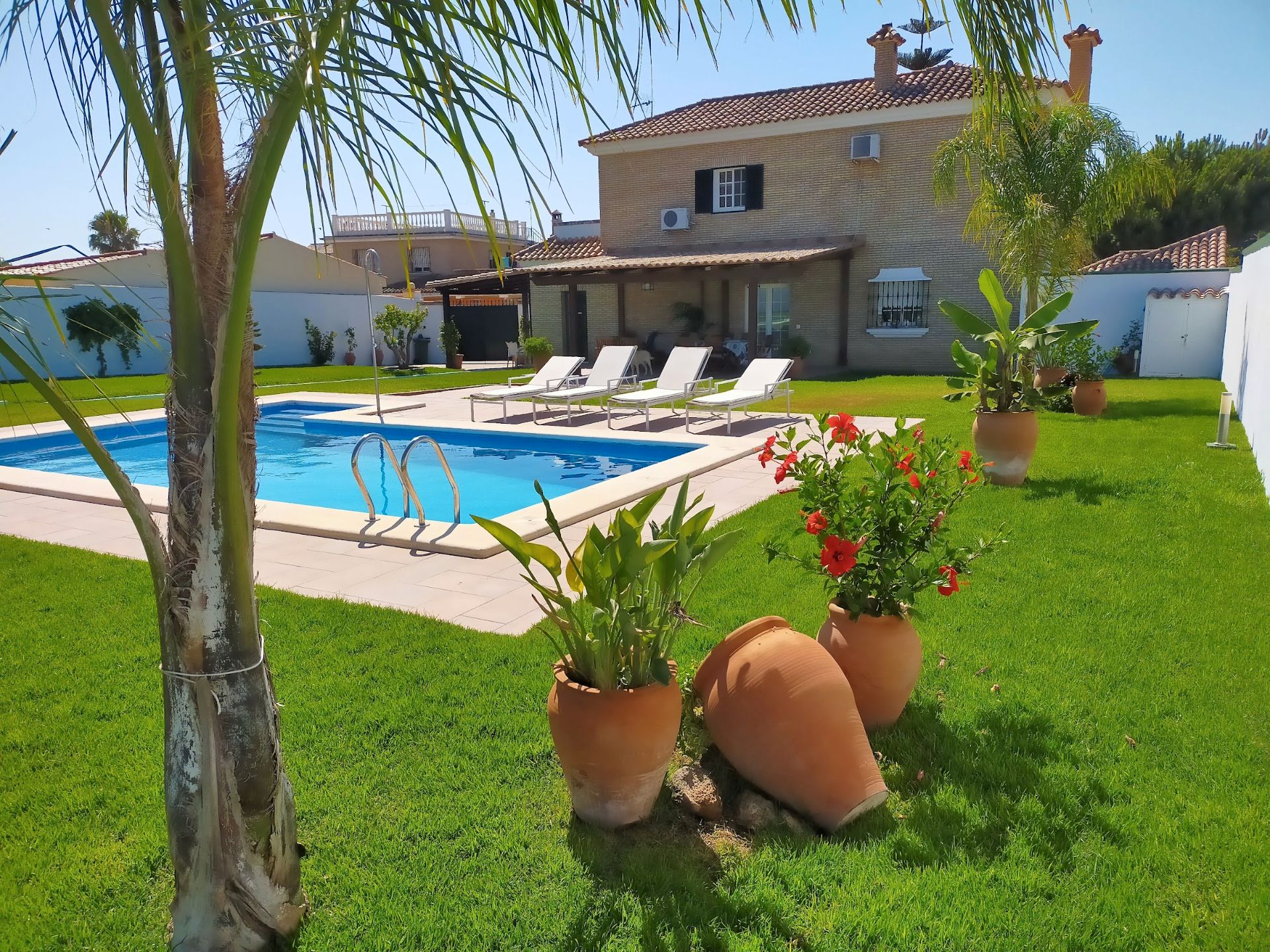 Piscina de Casa o chalet en venta en El Puerto de Santa María con Aire acondicionado, Jardín privado y Terraza