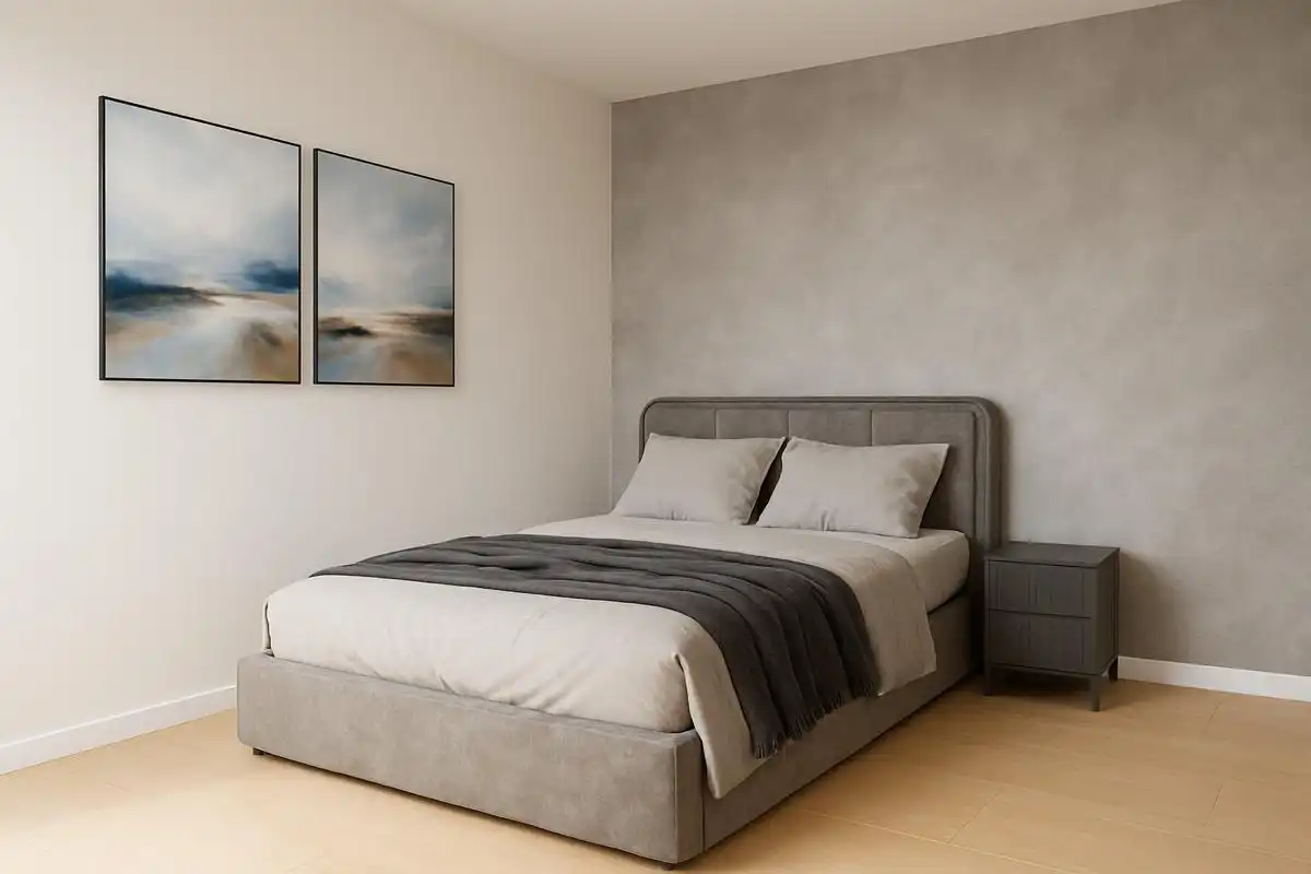 Schlafzimmer von Wohnung zum Verkauf in Els Pallaresos mit Klimaanlage, Heizung und Privatgarten