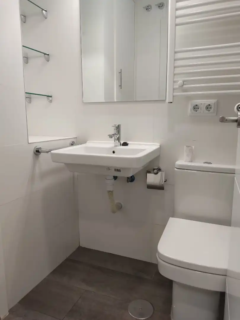Bathroom of Flat for rent in Madrid  with Heating, Furnished and Washing machine