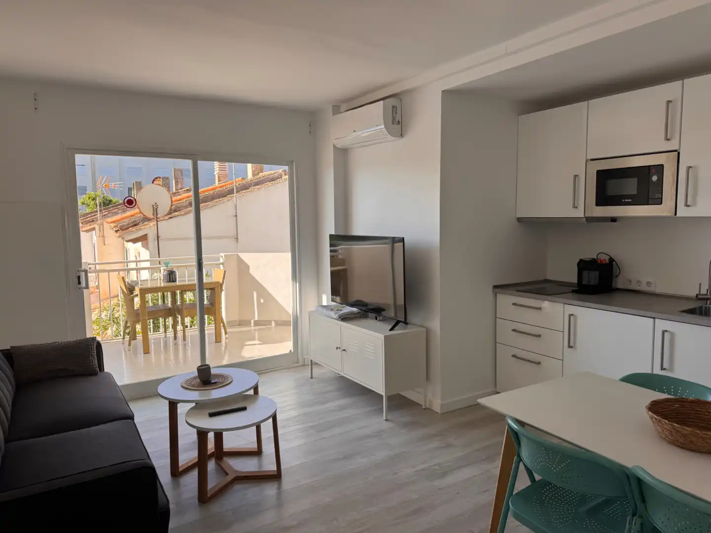 Sala de estar de Piso en venta en Sant Llorenç des Cardassar con Aire acondicionado, Amueblado y Balcón
