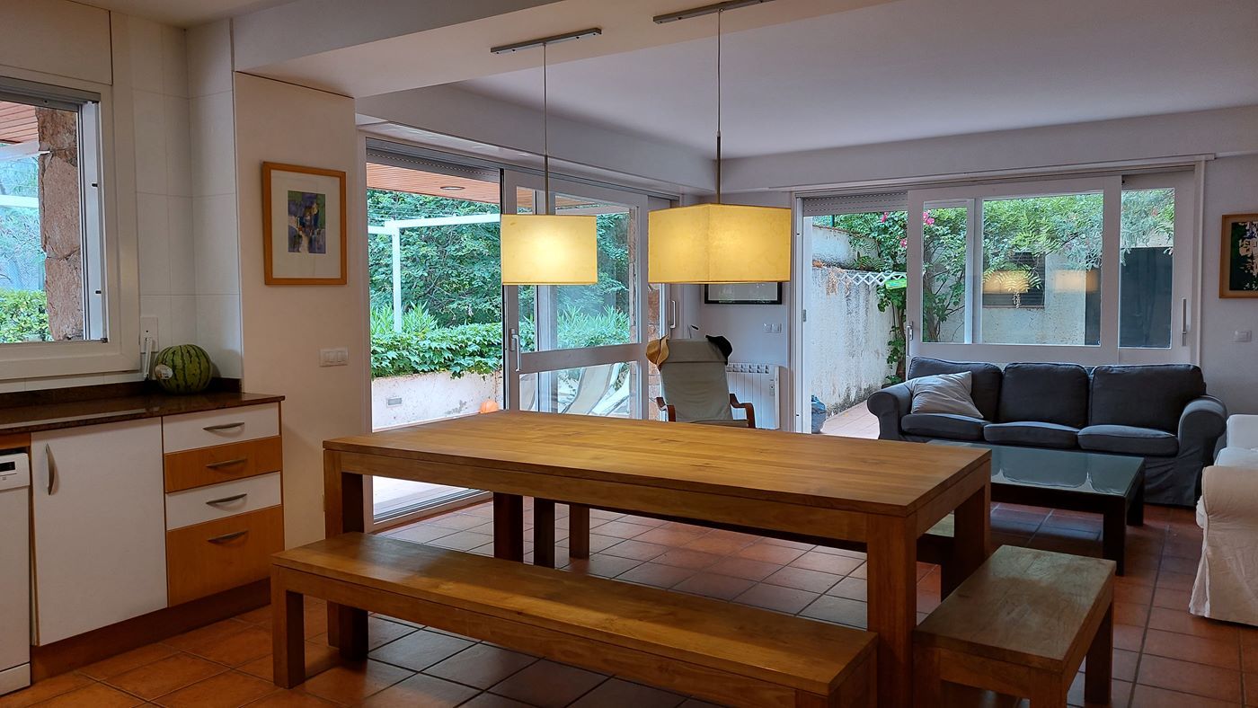 Menjador de Apartament en venda en Santa Cristina d'Aro amb Calefacció, Terrassa i Piscina