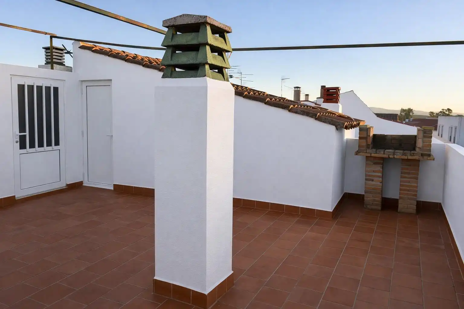 Terrace of Flat for sale in Fuente de Cantos  with Air Conditioner, Furnished and Balcony