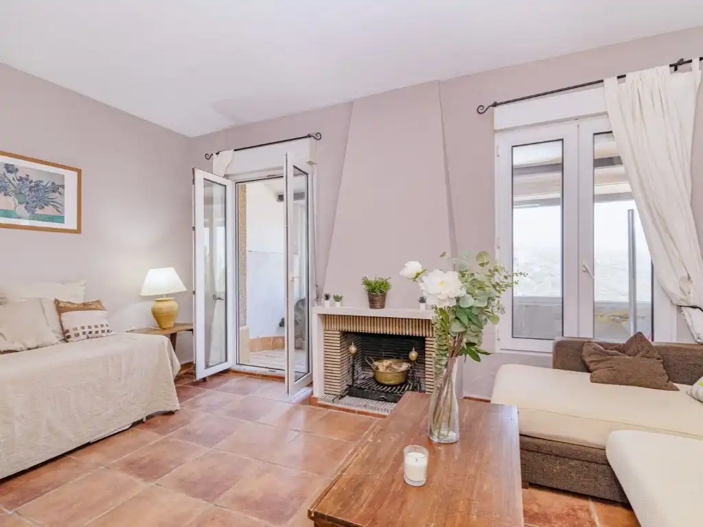 Sala d'estar de Apartament en venda en Sierra Nevada amb Terrassa i Moblat