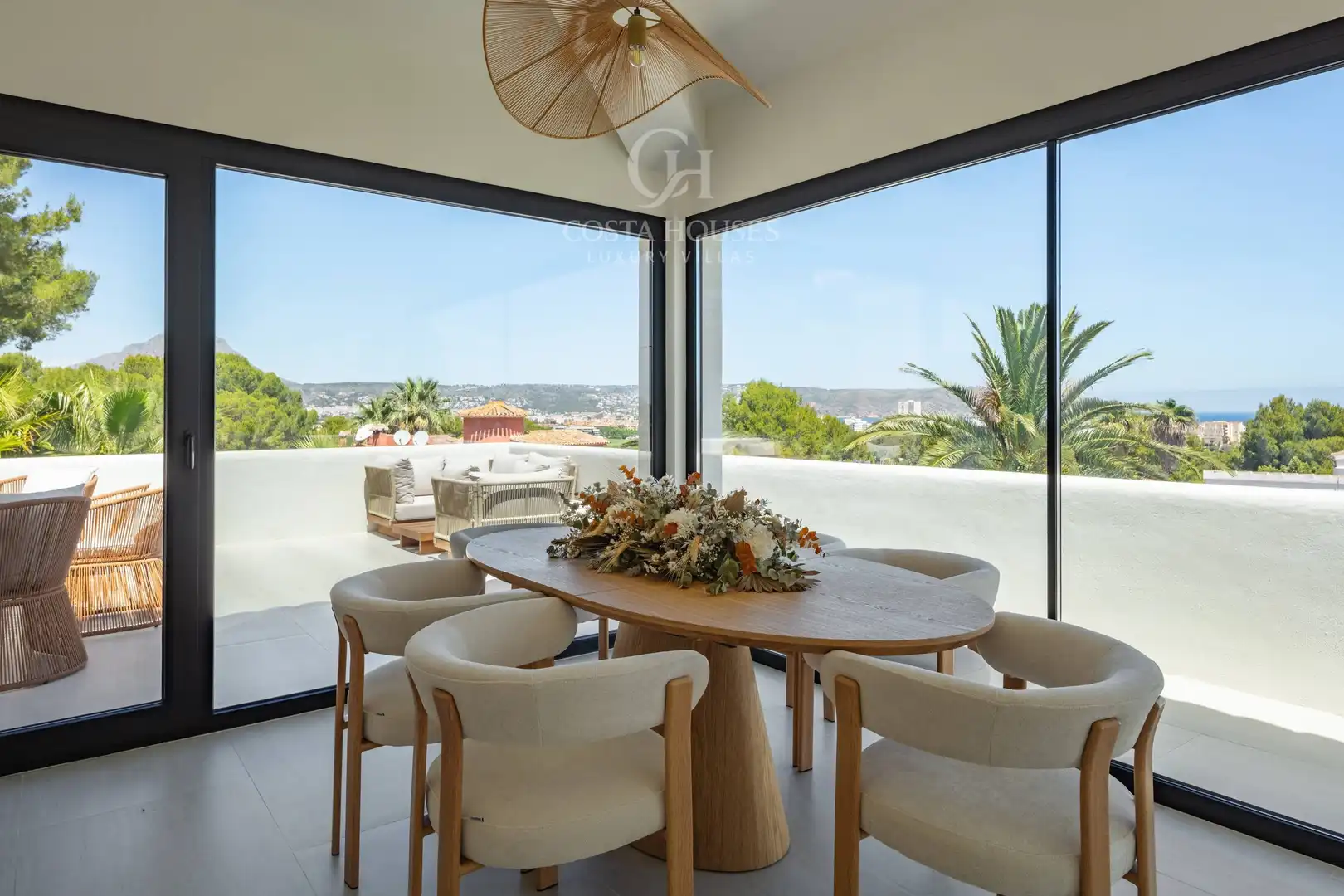 Dining room of Houses for sale in Jávea / Xàbia  with Air Conditioner, Heating and Private garden