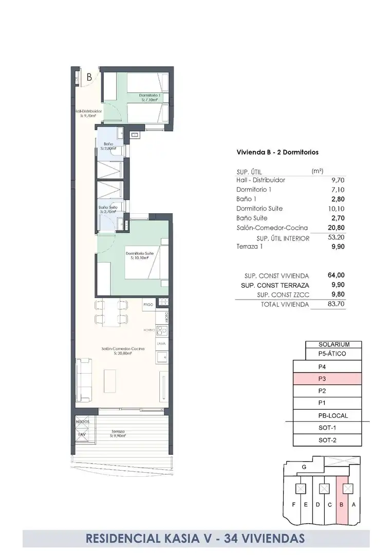 Apartment with terrace for sale in Playa del Cura, imagen 14