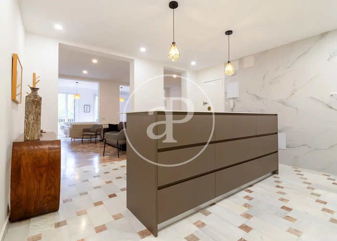 Küche von Wohnung zur Miete in Madrid mit Klimaanlage, Heizung und Möbliert