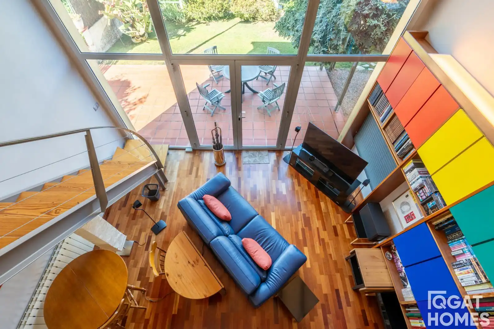 Sala d'estar de Casa o xalet en venda en Sant Cugat del Vallès amb Aire condicionat, Calefacció i Terrassa