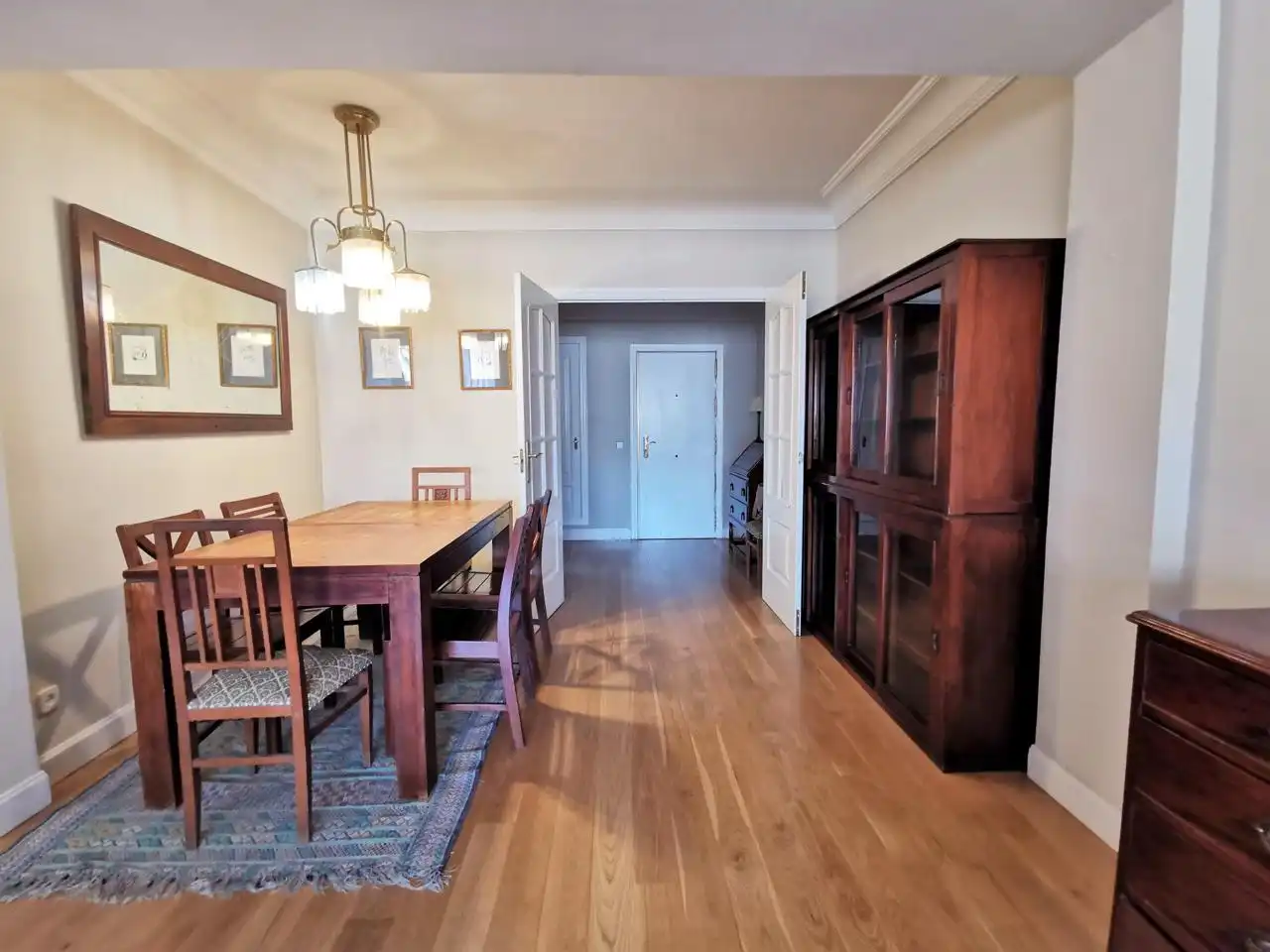 Dining room of Apartments for rent in Madrid  with Air Conditioner, Heating and Storage room