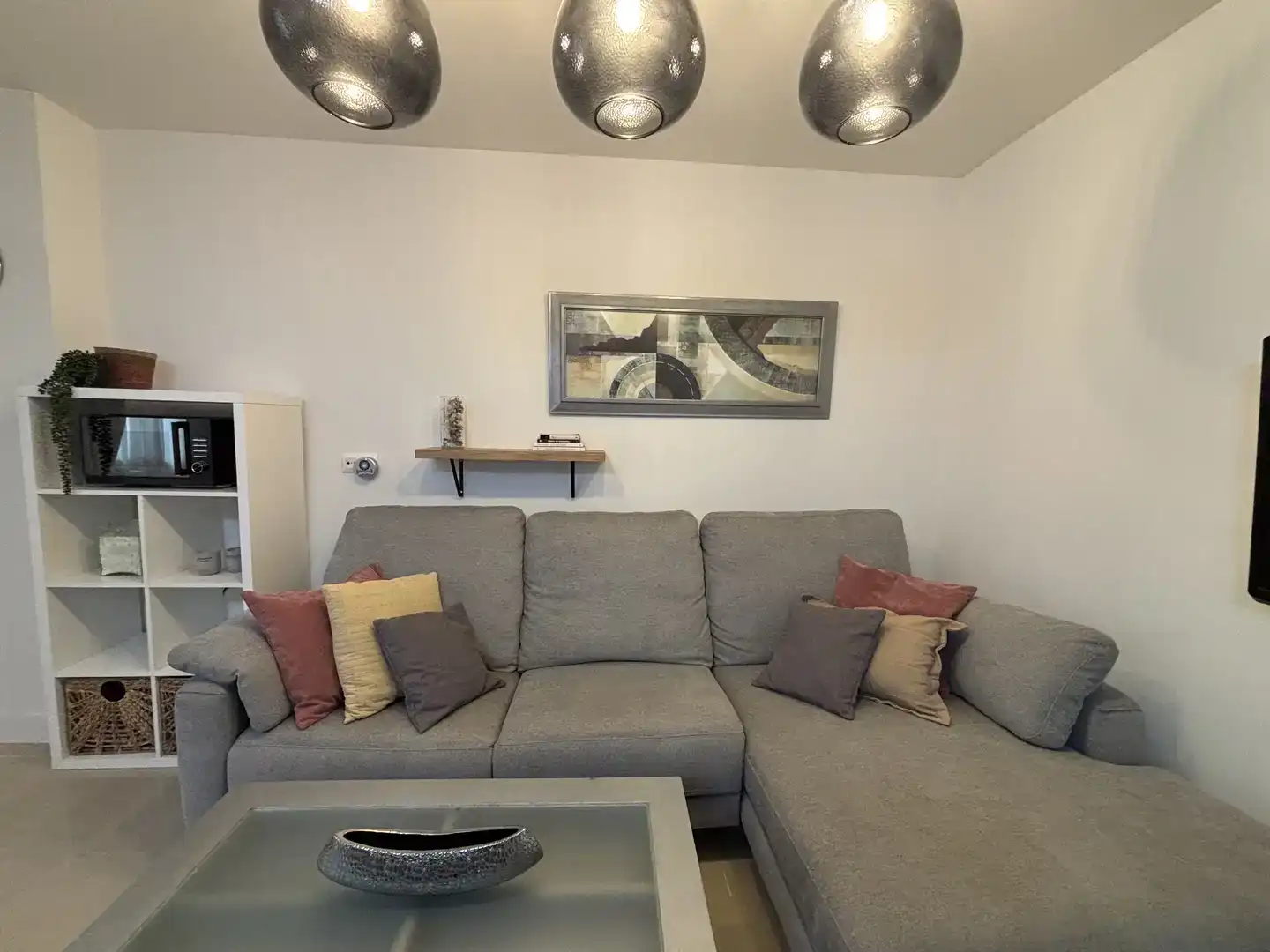 Wohnzimmer von Wohnung zur Miete in Puerto Real mit Klimaanlage, Privatgarten und Abstellraum