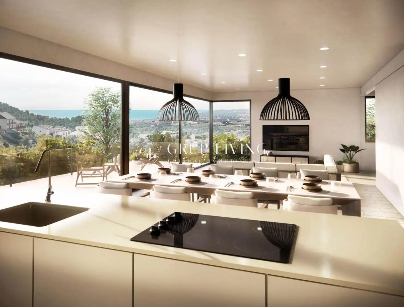 Comedor de Casa o chalet en venta en Sitges con Aire acondicionado, Calefacción y Terraza