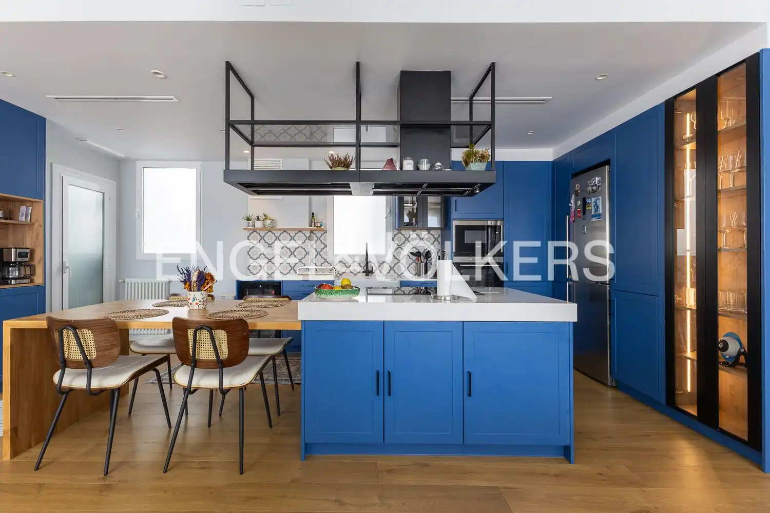 Cocina de Piso de alquiler en Valencia con Aire acondicionado, Calefacción y Parquet